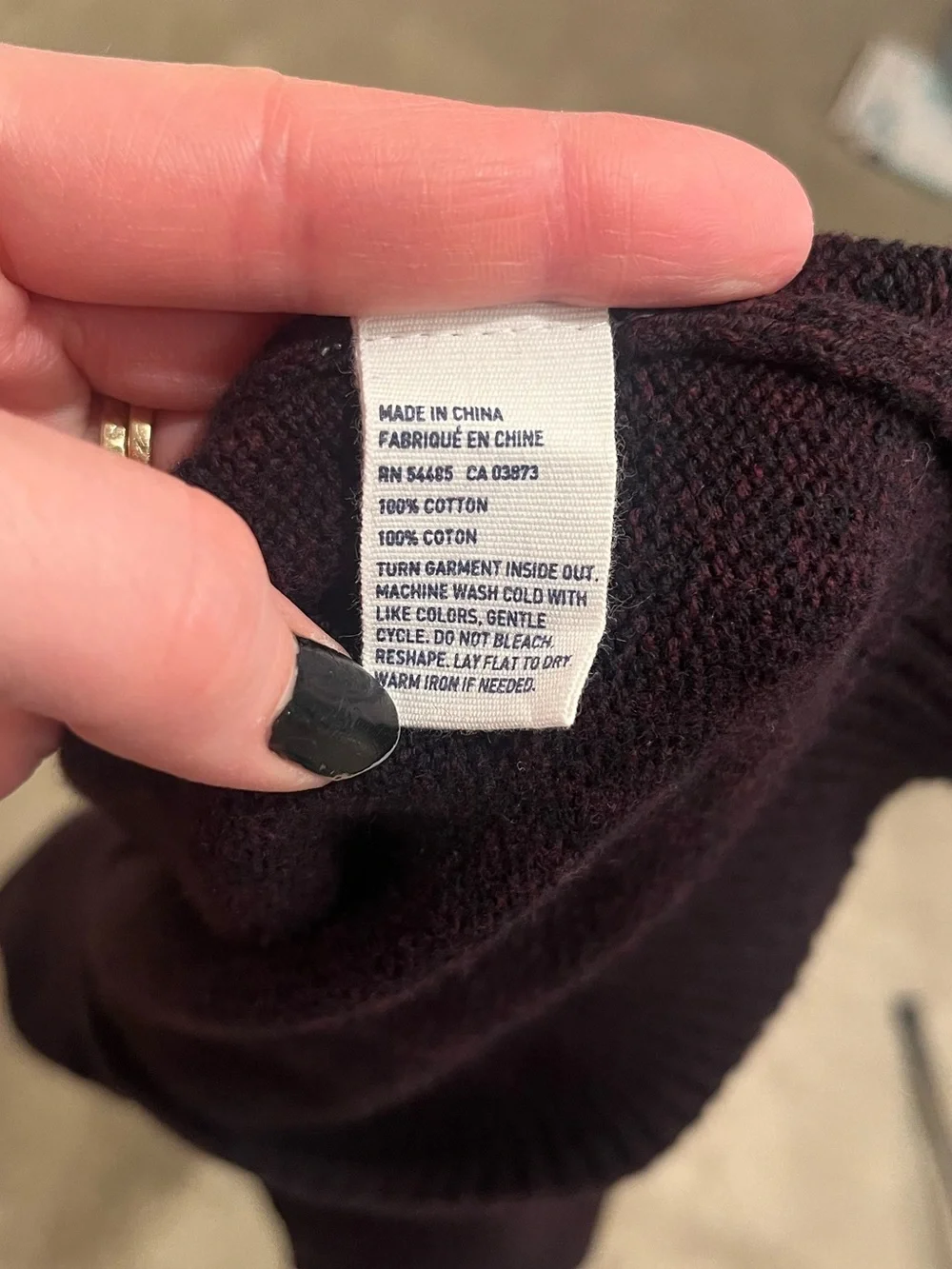 American Eagle Outfitters Burgundy Half-Zip Pullover Sweater